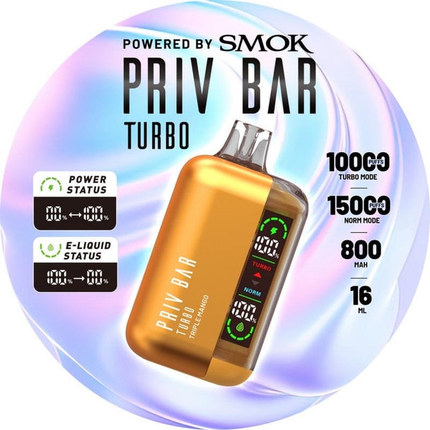 Priv Bar Turbo Vape (15000 Puffs)
